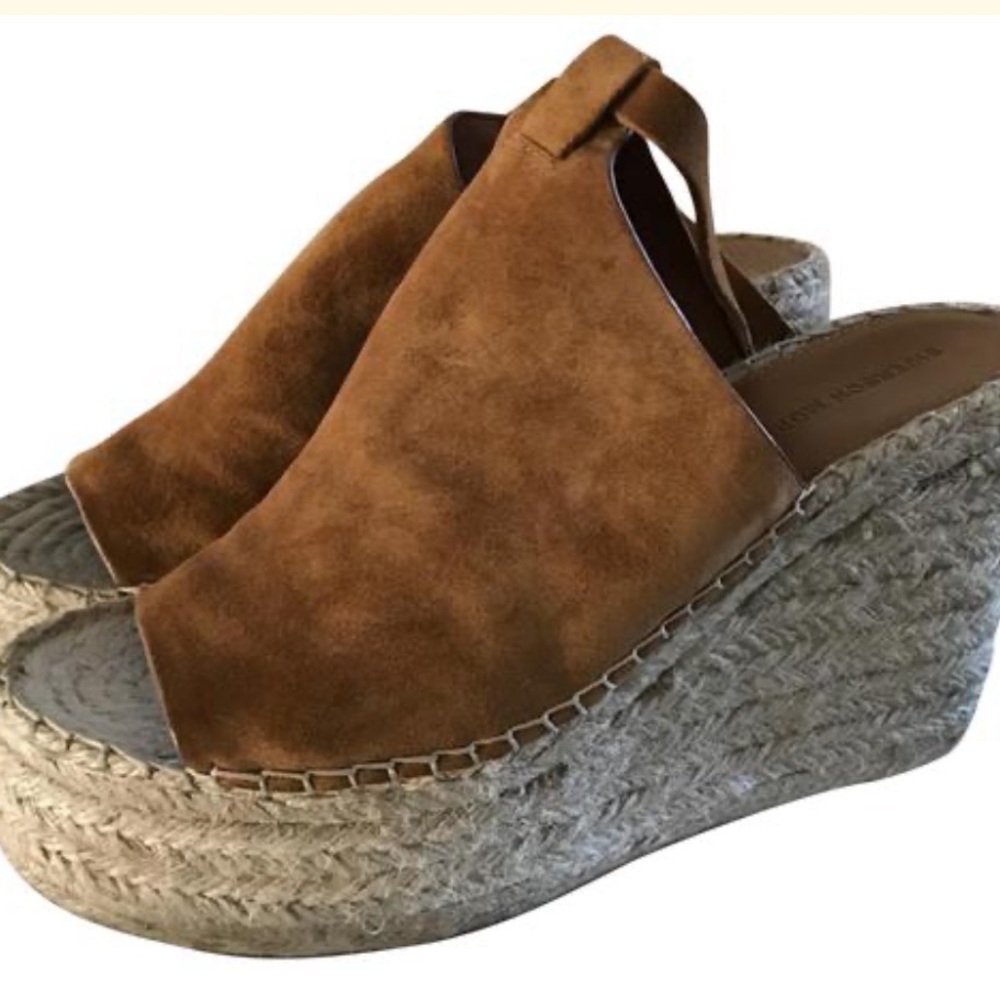 Singerson Morrison cognac audora wedge sandals
